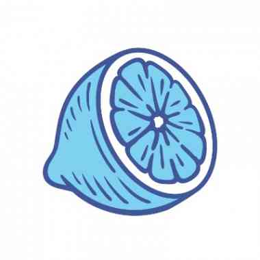 Logo Foodtruck Blaue Zitrone