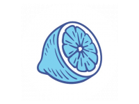 Logo Foodtruck Blaue Zitrone